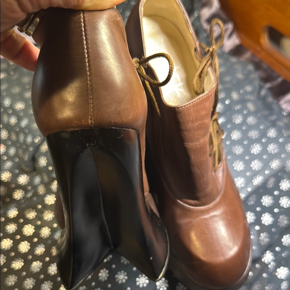 John Fluevog Ultra Vog Grand National Shoe Brown 10